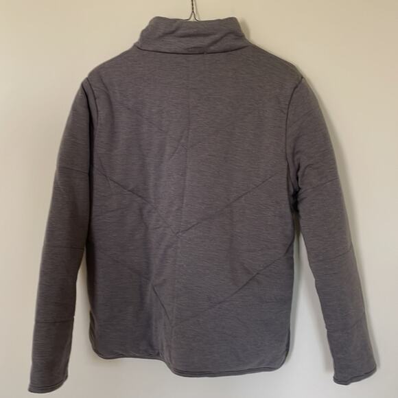 Three Dots Women's Grey Knit  Quilted Chevron Jacket Size Small Nwt - Picture 5 of 9